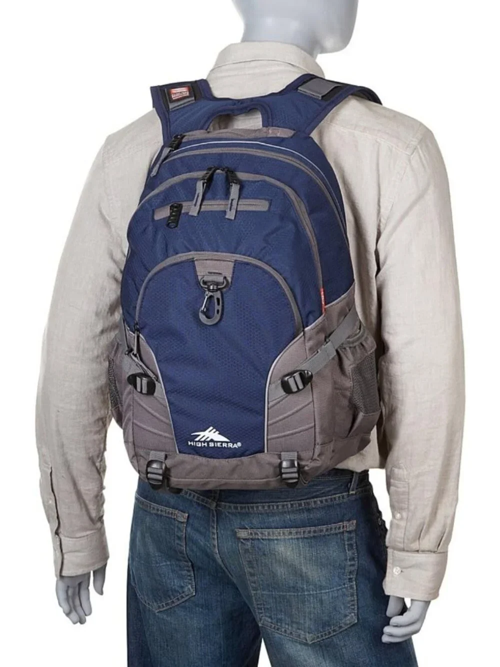Versatile Travel & Work Backpack with Tablet Sleeve - Stylish Silver Heather
